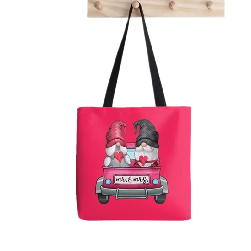 

Shopper Mr. and Mrs. Gnome Tote Bag Printed Tote Bag women Harajuku shopper handbag girl Shoulder shopping bag Lady Canvas Bag