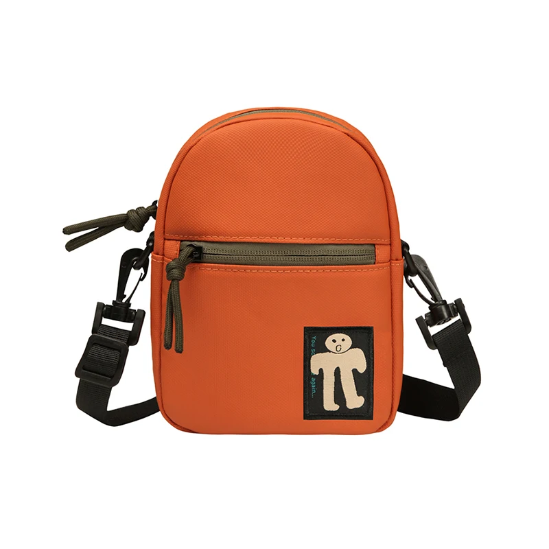 orange bag YIZISTORE оригинальные мини забавные женские нейлоновые сумки-мессенджеры подходят для большинства телефонов в красочной серии(Fun kik - Цвет: orange bag