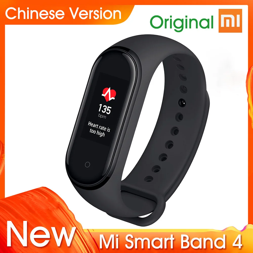 Xiaomi mi Band 4 mi band 4 mi Band 3 умный Браслет фитнес-браслет трекер пульсометр часы с функцией BT mi Band 4 3 Smartband