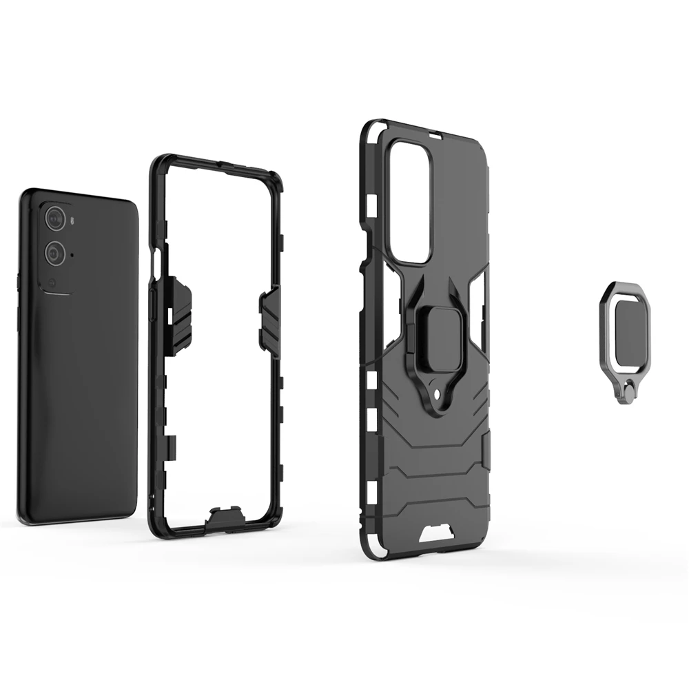 

UFlaxe Hard Case for OnePlus 9 Pro 9R 8T OnePlus 7 7T 8 Pro 6T Car Mount Magnetic Bracket Ring Stand Shockproof Cover ZG