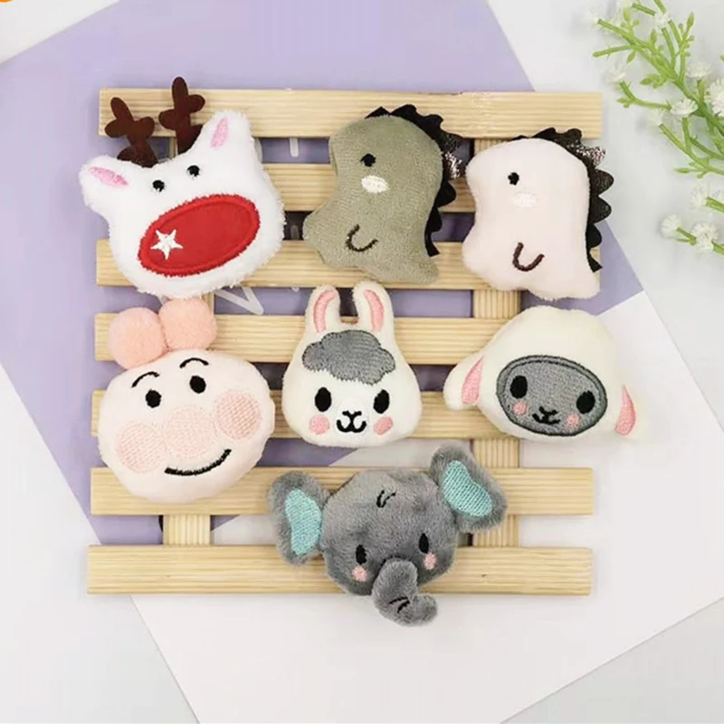 10 шт./лот мультяшная плюшевая кукла ягненка патчи сделай сам детские носки