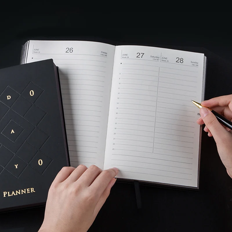 A5 блокнот-планировщик 2020 английский основной блокнот ежедневник Ежемесячный