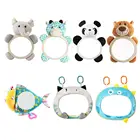 Зеркало заднего вида для детей, регулируемое, с креплением на заднее сиденье