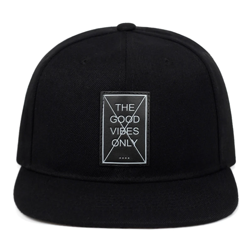 Новая кожаная бейсбольная Кепка с вышивкой «GOOD VIBES ONLY», Модная хлопковая шапка для спортивных занятий на свежем воздухе, солнцезащитные шапки в стиле хип-хоп, бейсболки