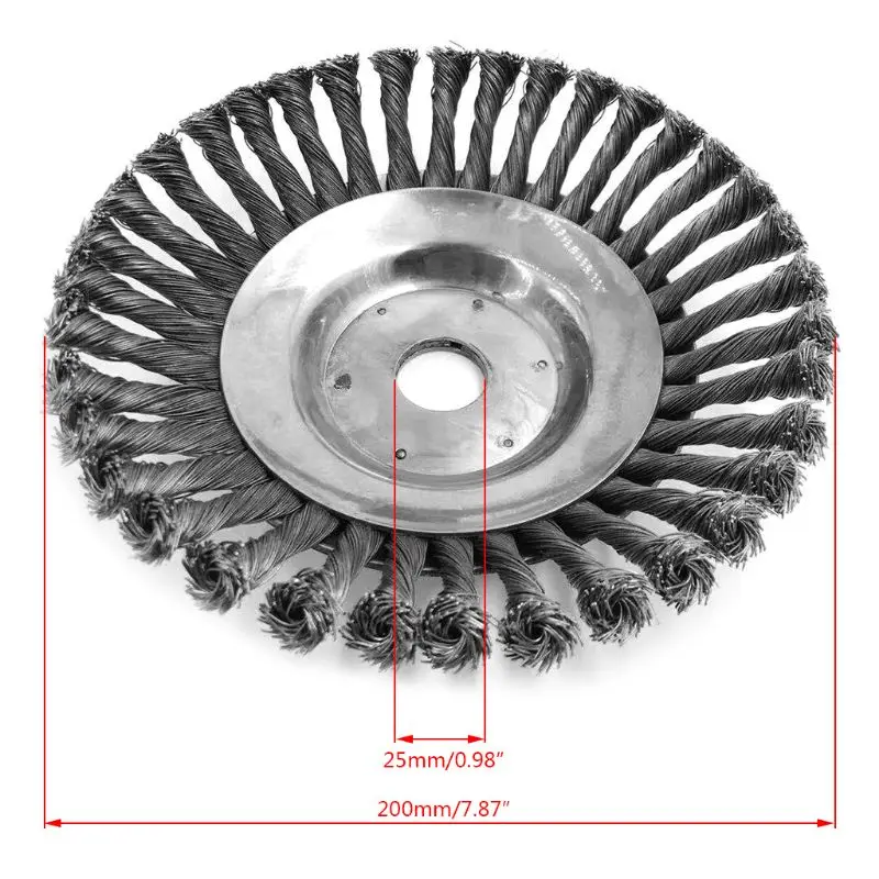 

8 Inch Steel Wire Wheel Garden Weed Brush Lawn Mower Grass Eater Trimmer Brush Cutter Tools Parts
