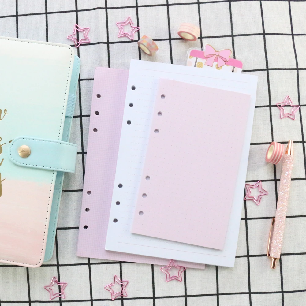 Domikee милые корейские офисные и школьные цветные накладные бумажные листы с 6