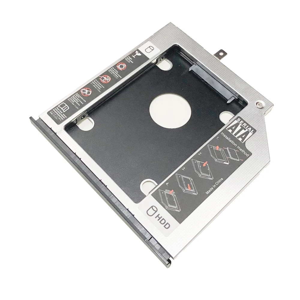 С передней крышкой и лицевой панелью и кронштейном, 2-й SATA 3,0, 2,5 дюйма, жесткий диск HDD SSD, оптический Caddy для Asus X455, A455, K455, F455