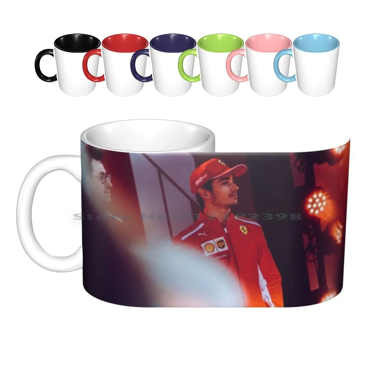 

Leclerc-Ceramic Mugs Coffee Cups Milk Tea Mug Leclerc Racing Car Car Racing Leclerc Creative Trending Vintage Gift Bottle Cup