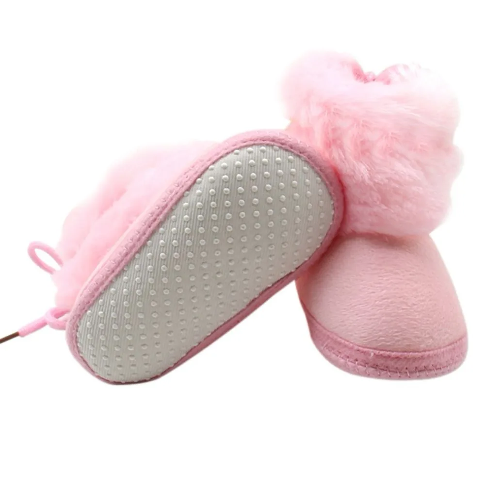 

2Styles Sweet Newborn Baby Girls Princess Winter Boots First Walkers Prewalkers Soft Soled Infant Toddler Kids Girl Footwear