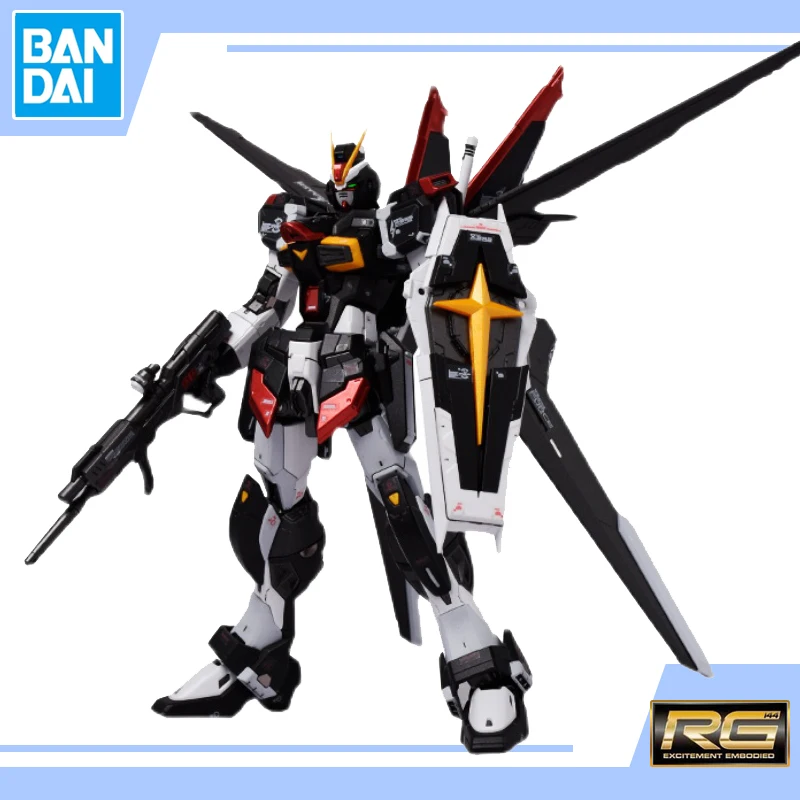 

BANDAI Assembly Model RG 1/144 ZGMF-X56S Force Impulse Gundam Alloy Coloring Black Cat Action Toy Figures Children's Gifts