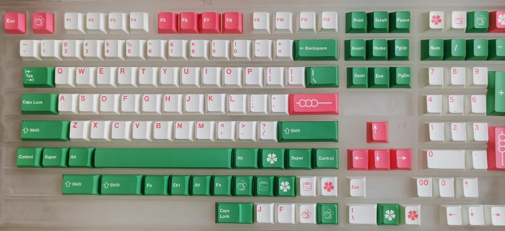 

Hanami Dango Design Keycaps For Cherry Mx Gateron Kailh Box TTC Switch Mechanical Keyboard 60 87 104 Cherry Profile PBT Key Cap