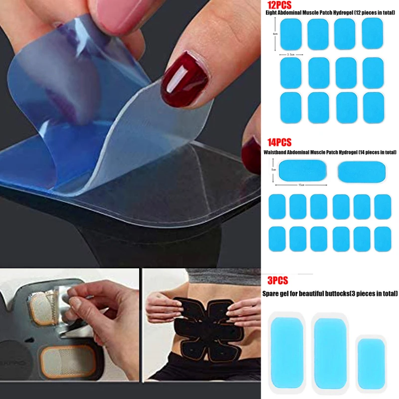 

Gel Pads For EMS Abdominal Trainer Muscle Stimulator Exerciser Slimming Machine Accessories Slimming Products