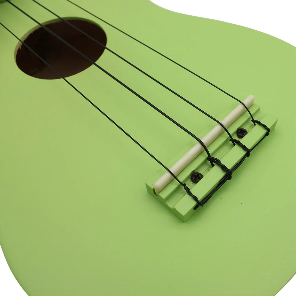 21 Inch Ukulele Green Basswood Soprano Ukulele 4 Strings Hawaiian Guitar Beginner Kids Musical Instrument Gifts Mini Guitarra enlarge