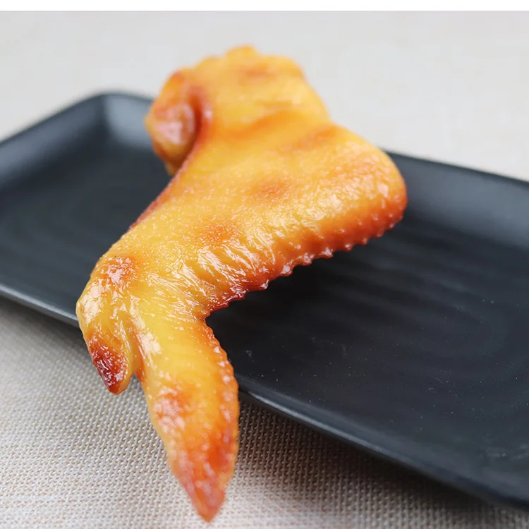 2 шт. праздничная искусственная лапка из ПВХ с имитацией крыла курицы украшение