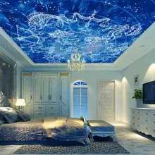 Printing Wallpaper 3D Dream constellation Murals For Childrens Living Room Bedroom Modern Ceiling Wall Covering