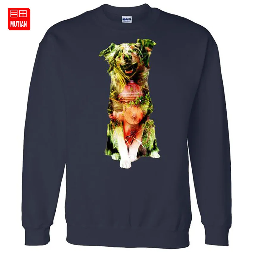 Счастливый щенок пожарный гидрант спасательная собака футболка двойное