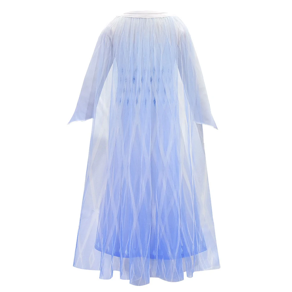 Платье принцессы Эльзы для девочек платье Анны Снежной королевы Детский костюм