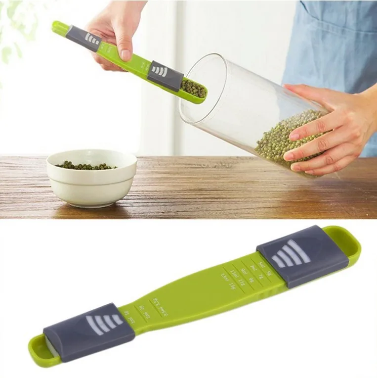 

Double-Headed ABS Kitchen Adjustable Eight-Capacity Scale Coffee Measuring Spoon Coffee Baking Measuring Spoon Utensil