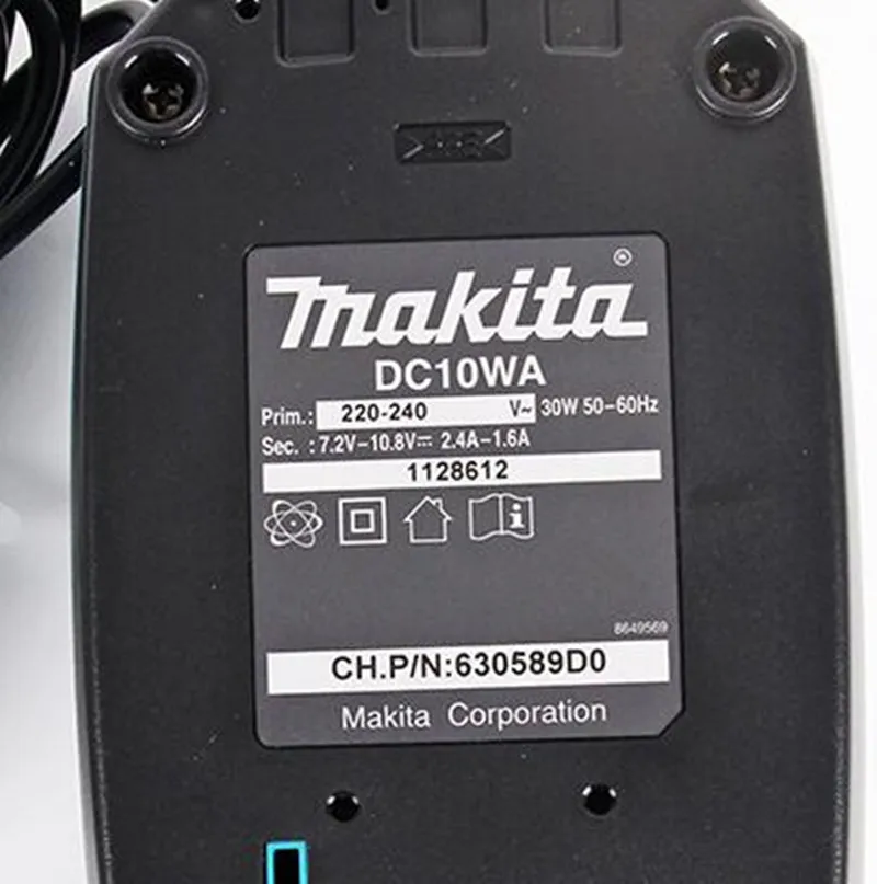 Зарядное устройство Makita DC10WA для BL1013 7 2 В 9 6 10 8 литий ионный аккумулятор DF030D DF330D