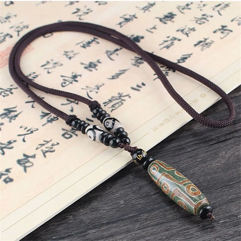 Оригинальные тибетские вязаные бусины с девятью глазами Dzi модный тибетский