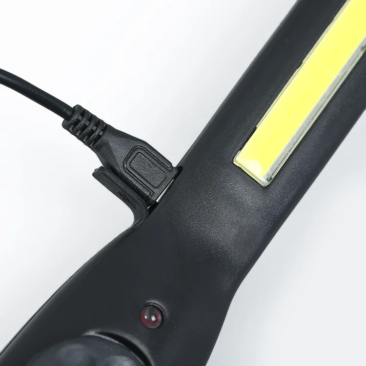 

Portable Flashlight Torch USB Rechargeable LED Work Light knob dimming COB Charging Flashlight Magnetic car inspection lamp