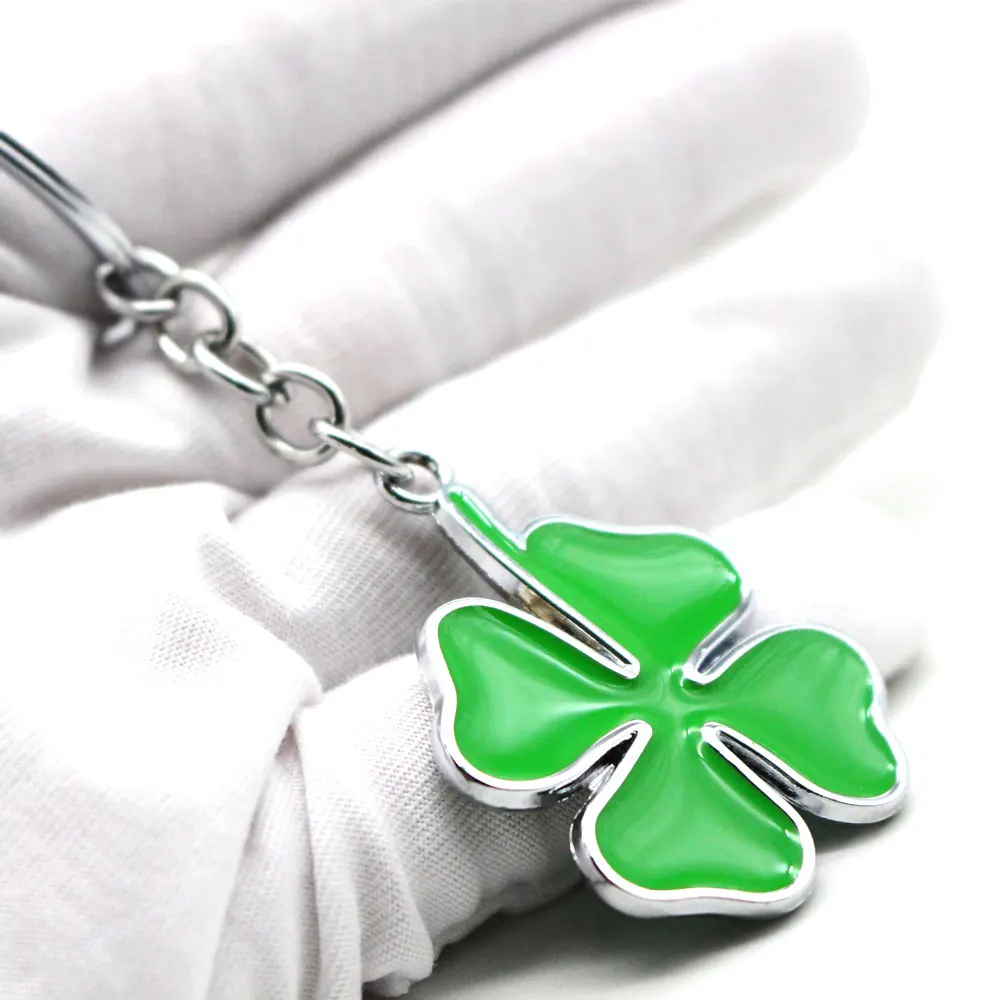 DSYCAR 1 шт. модный четырехлистный клевер автомобильный брелок с металлическим
