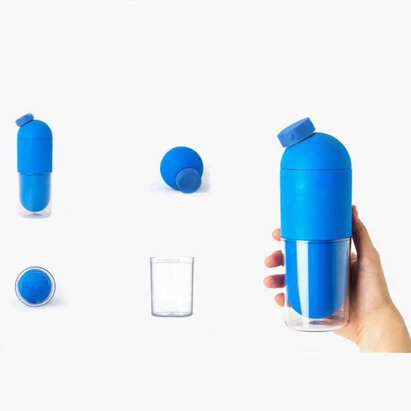 Распродажа 500 мл креативная пластиковая бутылка для таблеток с героями