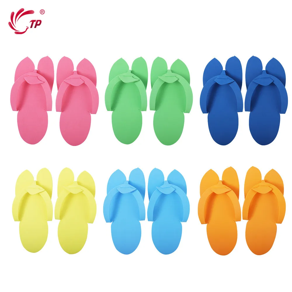 Бесплатная доставка партиями по 6 пар одноразовых тапочек пены