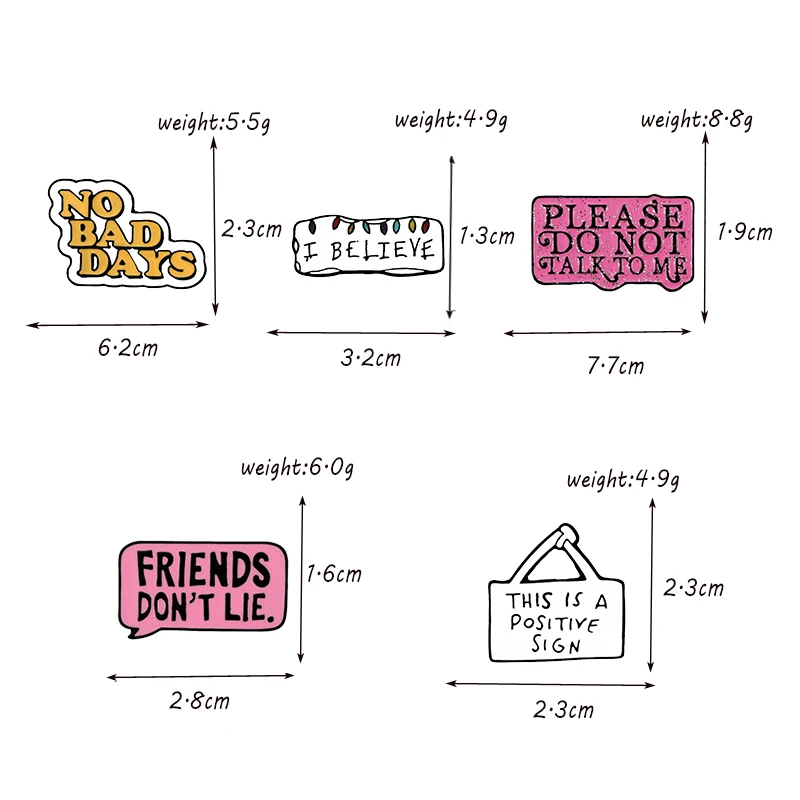 Мультяшный значок надписи не верьте друзьям металлическая эмалированная