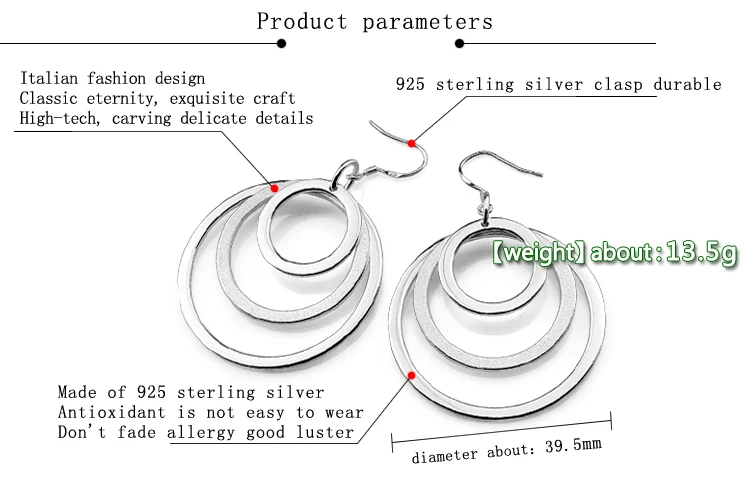 Новые модные женские серьги-кольца круглые запонки серебренные конструкции