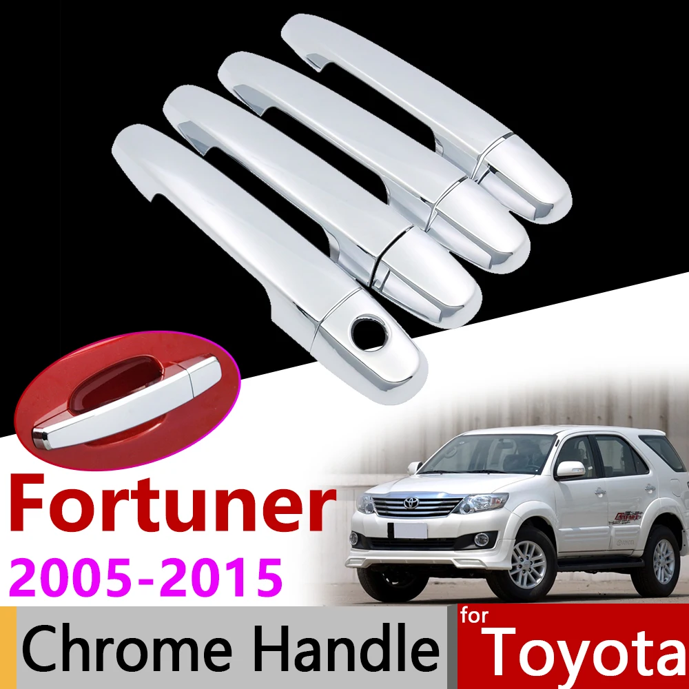 Автомобильные аксессуары наружная хромированная крышка ручки двери для Toyota Fortuner