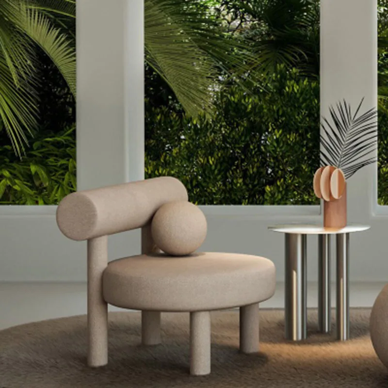 Nordic спинка одноместное кресло для Гостиная или кафе 좌식의자 в минималистском