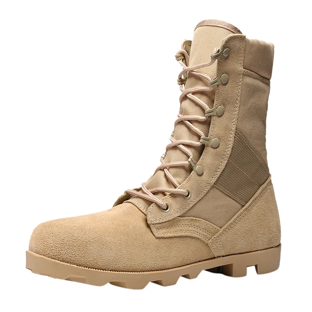 Мужские ботинки в армейском стиле длинные уличные рабочие зимние мужская обувь