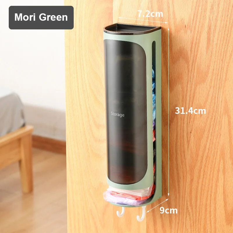 

Creative Wall-mounted Portable Kitchen Plastic Bag Large Storage Box Storage Boxes Bins Punch-free Garbage Bag Storage Box