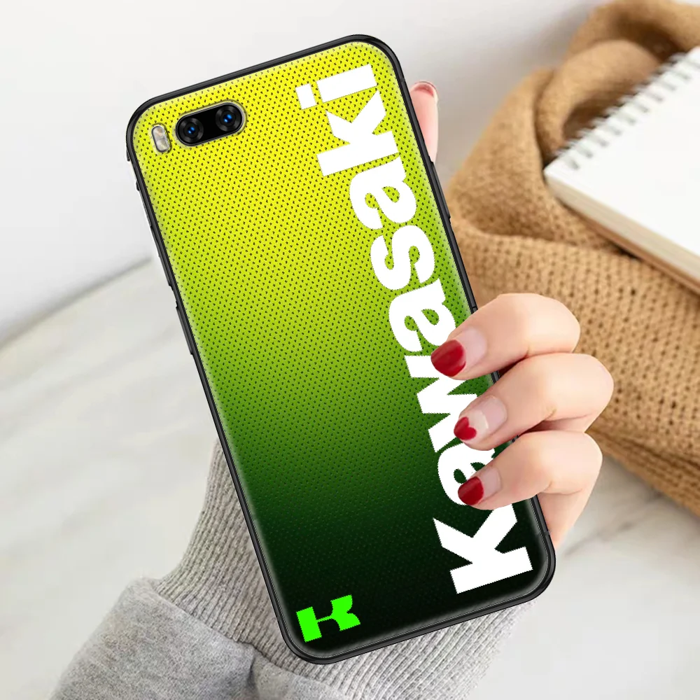 

brand Kawasakis fashion Ninja moto Phone case For Xiaomi Mi Max Note 3 A2 A3 8 9 9T 10 Lite Pro Ultra black tpu shell silicone