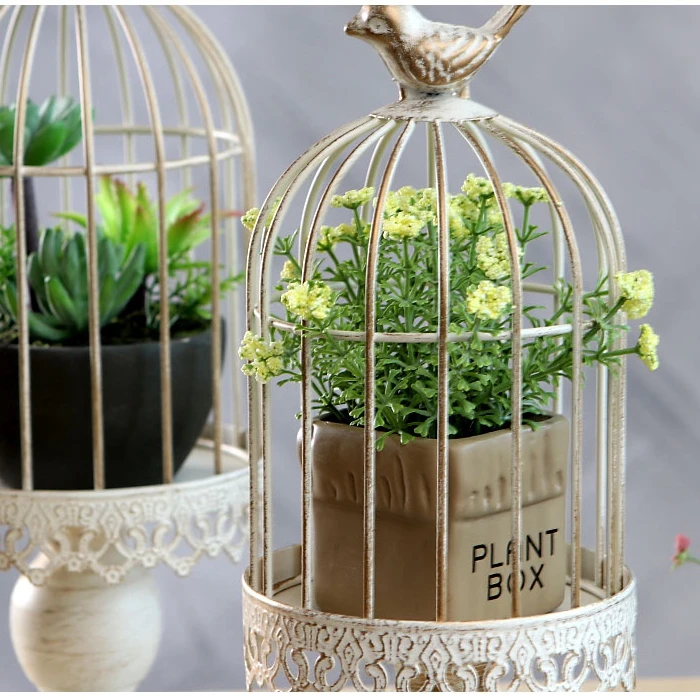 Домашний декор французская винтажная ретро отделка железная птичья клетка