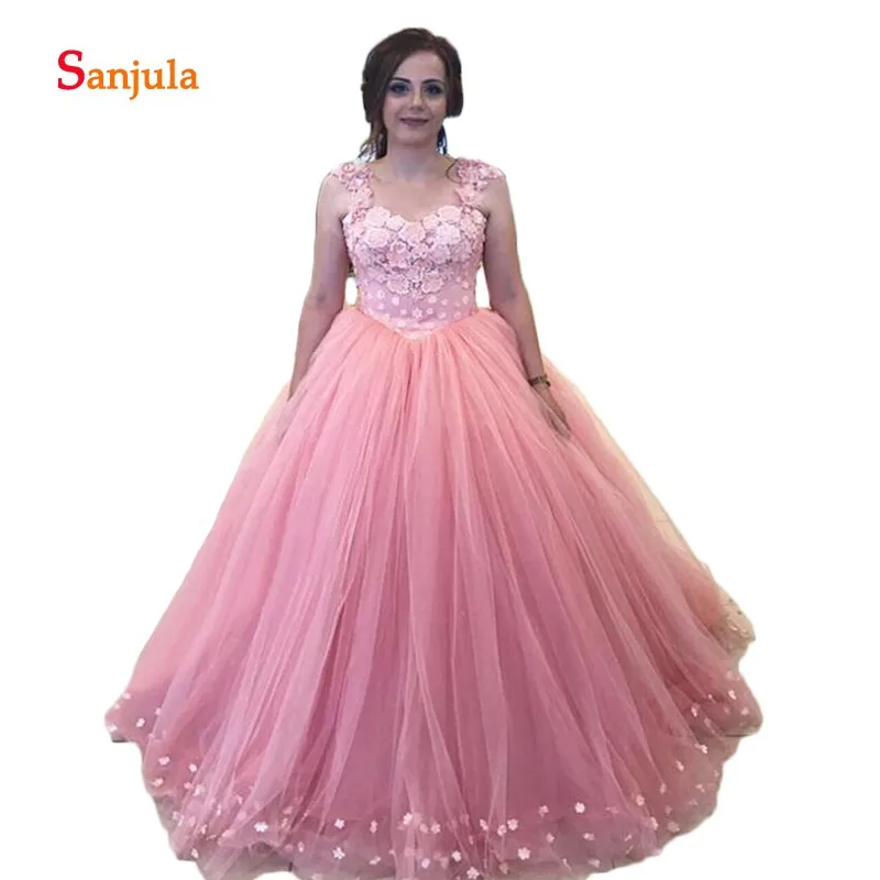 Пышное розовое фатиновое бальное платье пышные платья с круглым вырезом и