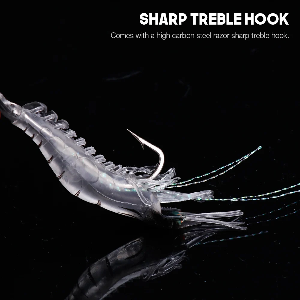 Светящиеся Искусственные Креветки VTAVTA 85 мм 5 7 г искусственная креветка