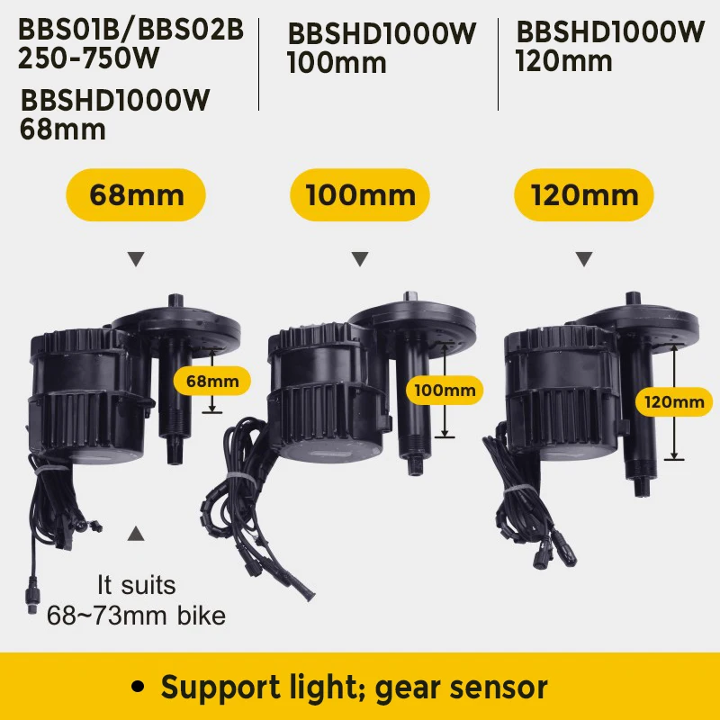 Bafang мотор BBSHD BBS03 48V1000w среднего привода ebike Электрический Мотор велосипед