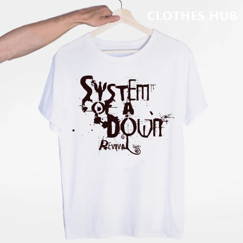 Футболка с металлической музыкальной группой System Of A Down SOAD летняя повседневная