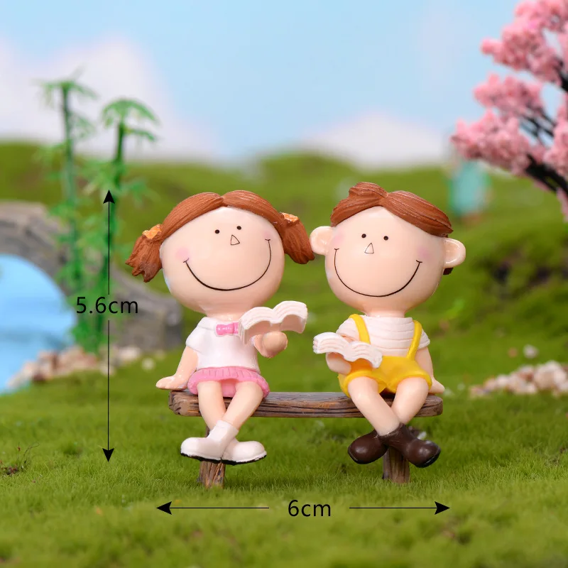 3 шт. фигурки стул бабушка дедушка милая для влюбленных женское миниатюрное