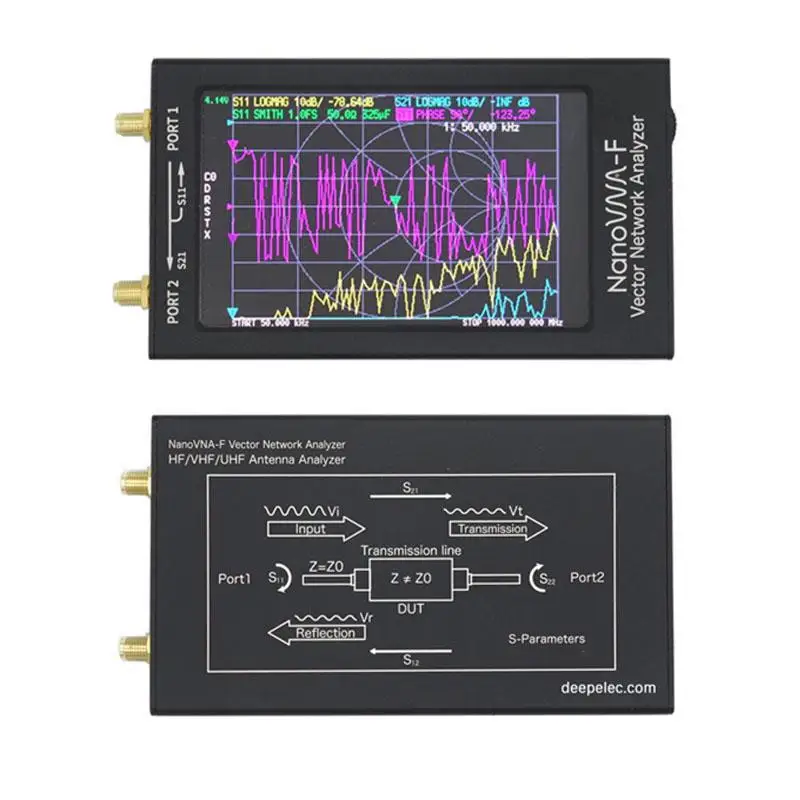 

4.3" LCD Display Vector Network Analyzer for NanoVNA-F HF VHF UHF Antenna Analyzer