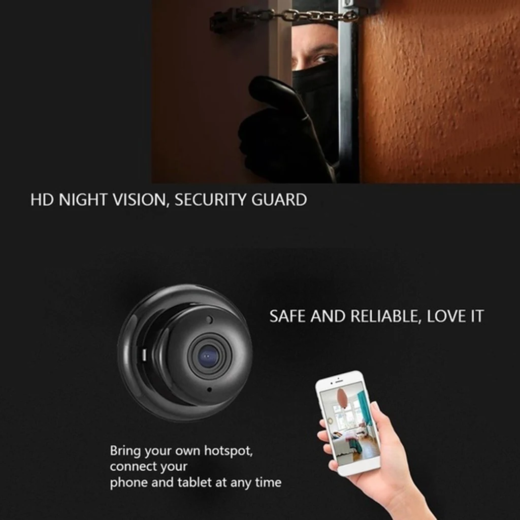 1080P Беспроводная мини WiFi ip-камера домашняя камера безопасности наблюдения ИК
