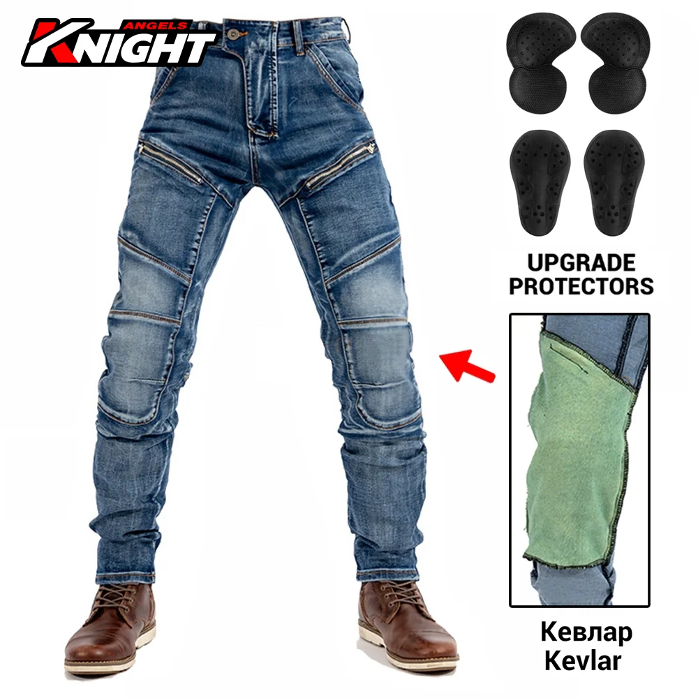 Байкерская кожаная куртка для мужчин мотоциклетная водонепроницаемая из