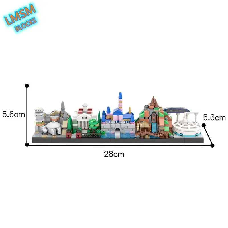 

MOC Amusement park Skyline Collection Street scene Building Blocks Cartoon Architecture Model Bricks Creative children's Toys