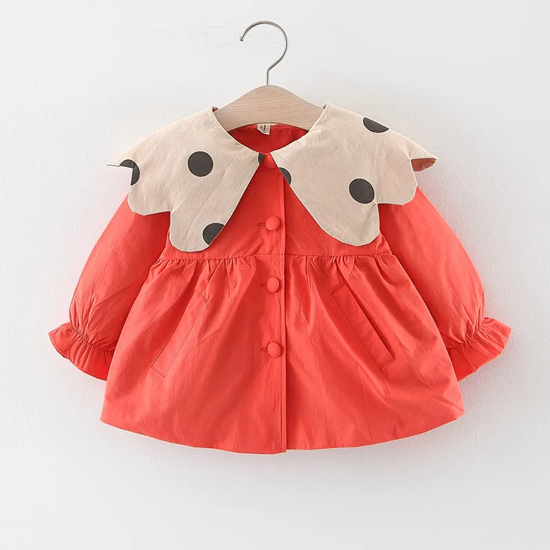 Baby Girls Gabardina Female Child Coat Autumn Winter Little Cotton Bow Windbreaker Infant Outfits Outerwear for 1 Years | Мать и ребенок