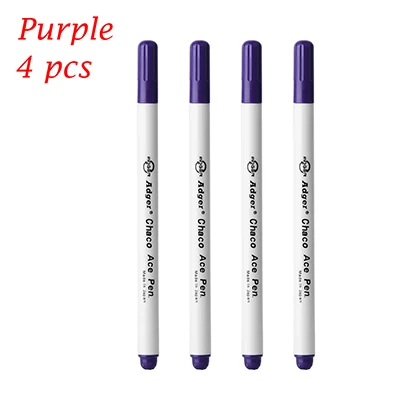 4pcs-purple Модные 1/4 шт. воды-растворимый маркер ручка стираемая водой черной ткани чернил Вышивка крестом инструмент для рукоделия, для домашнего использования, рукоделия - Цвет: 4pcs-purple