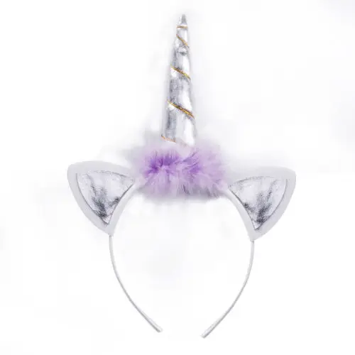 Новейший красочный Волшебный Единорог Рог голова праздничный обруч дети