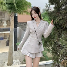 Primaxis Women's jacket autumn spring 2021 lined coats button-down elegant female blazer tops Casual