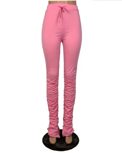 

stacked leggings joggers stacked sweatpants women ruched pants legging jogging femme stacked pants women sweat pants trousers